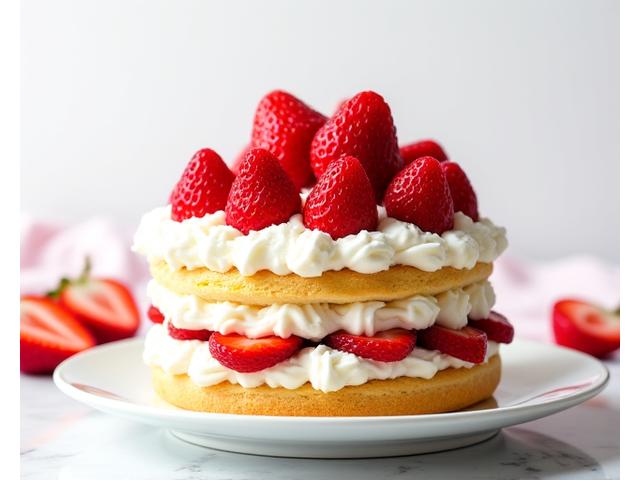 생딸기 생크림 케이크